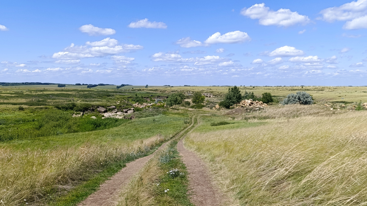 Скальный каньон на р. Кизиха в Алтайском крае – красивое место в степи