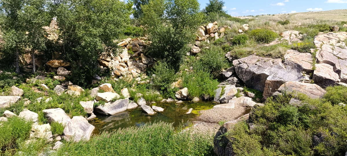Скальный каньон на р. Кизиха в Алтайском крае – красивое место в степи